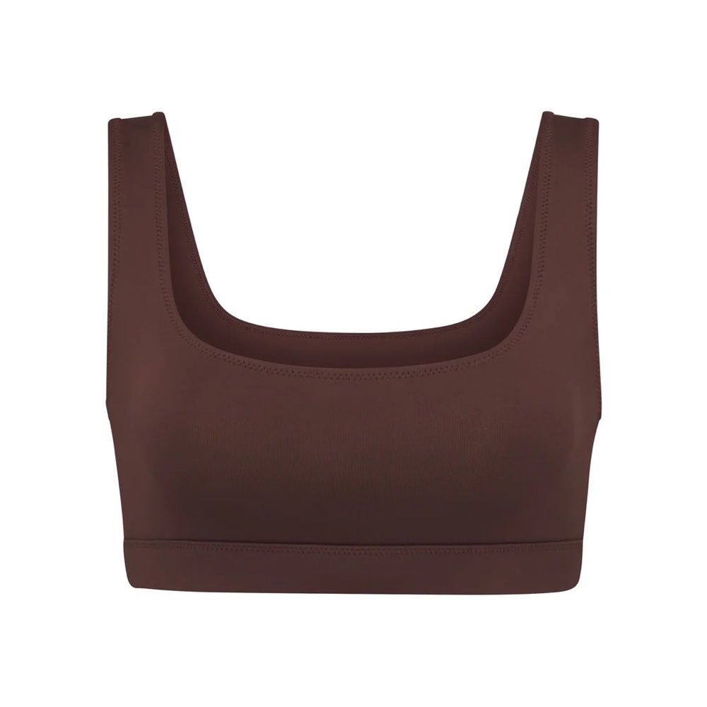 SKIMS Signature Swim Tank Tankini Top Cocoa